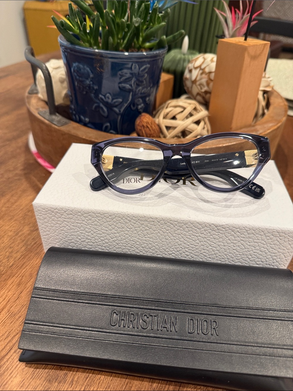 Dior Women's Dark Blue Glasses